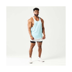 เสื้อกล้ามเล่นยิมแขนกุดผู้ชายเสื้อผ้าออกกำลังกายโพลีเอสเตอร์และสแปนเด็กซ์ที่มีลายอะนิเมะ - Product Image 4