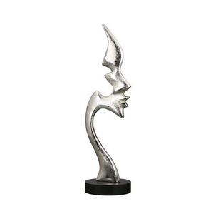 Couple Deer <b>Ornament</b> <b>Large</b> Silver Aluminum Deer Handmade Manufacturer Unique Superior Quality Luxury Abstract Sculpture Decor - Product Image 3