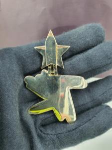 Pendentif Hip Hop de Luxe Personnalisé pour Homme en Or 14K avec Diamant de Laboratoire VVS VS EF CVD – Bijoux Personnalisés pour Occasions Festives - Product Image 4