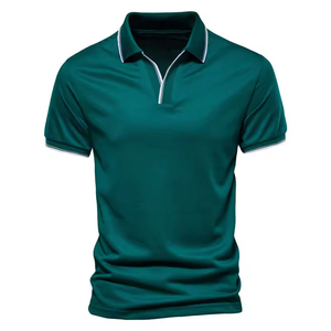 Polos de calidad superior para hombre más vendidos, camisetas lisas ajustadas personalizadas a la moda, polos para hombre - Product Image 5