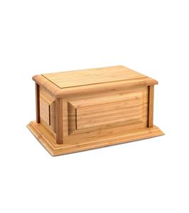Urna de madera Urnas profesionales de bambú para cenizas humanas Entierro de adultos-Urnas de cremación (bambú) - Product Image 1
