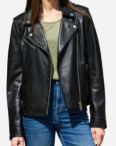 Vente chaude confortable peau de vache veste de moto en cuir pour hommes longueur régulière respirant coupe-vent hiver grande taille - Product Image 1