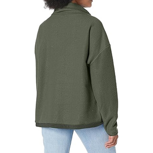 Sudadera con Capucha para Mujer, Corte Regular, Diseño Sólido, Algodón Lavado con Ácido, Felpa Transpirable, Venta al Por Mayor Personalizada - Product Image 2