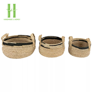 Eco-Friendly Handwoven Multifunction Water Hyacinth Clothing Organizer for Serving Customizable OEM Rectangle Shape Bohemian - Product Image 4