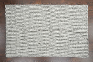 Customized Modern <b>Boho</b> <b>Rug</b> Wool Handwoven Plush Pile Height Square Geometric Pattern Washable Home Decor - Product Image 4
