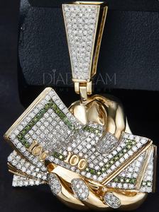 Superbe pendentif personnalisé pour homme, style hip-hop, plaqué or, bijoux fins, diamant, charme en argent sterling 925 - Product Image 3