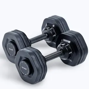 Droppable Adjustable Dumbbells Cast Iron 23KG Taiwan Hot Sell Indoor Fitness Dumbbells Buy Online