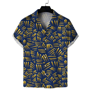 Custom Made Hawaiian <b>Shirt</b> Men 100% Polyester Sublimation Printed Quick Dry Summer Beach Short Sleeve Vacation Resort Casual Top - Product Image 5