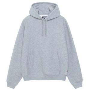Sudadera con capucha cómoda minimalista sólida de gran tamaño para hombre, elegante, 100% algodón, cuello levantado, ropa informal de invierno para todos los días - Product Image 5