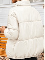Vestes d'hiver matelassées courtes pour femmes, col montant, légères, style fournisseur 013