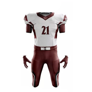 Nouveauté, ensembles d'uniformes de football américain pour hommes, manches courtes, respirants, séchage rapide, logo personnalisé, prix de gros - Product Image 4