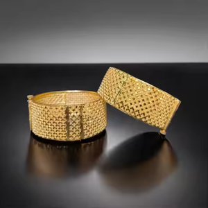 Trendy Designed <b>Bangles</b> <b>Set</b> with 22K Gold Plated Modern Style <b>Bangles</b> <b>Set</b> for Women Wear Jewelry by Exporters - Product Image 1