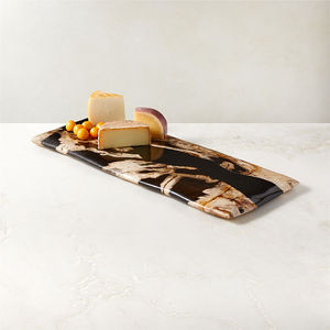 Decorative Display Kitchen Party Food Serving <b>Tray</b> Resin Wood Serving <b>Trays</b> Nesting <b>Breakfast</b> Serving <b>Tray</b> - Product Image 2