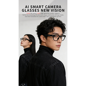แว่นตาอัจฉริยะ CY02 กล้องคู่ 13MP วิดีโอ 1080P แปลภาษาแบบเรียลไทม์ด้วย AI ตัดเสียงรบกวน ฟังเพลง โทรออก รับสาย แว่นตากีฬา - Product Image 2