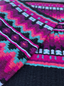 Western Show Horse Saddle Blanket Diseño de Nueva Zelanda Manta de sillín de lana hecha a mano Top Wool Saddle Pad Size - Product Image 2