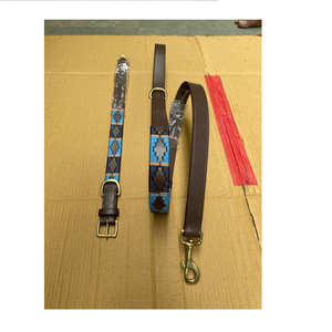 NIDA 2017 Premium Ecuestre Cuero Polo Halter Argentino Cosido a mano Hilo multicolor Logotipo personalizado Caballo aceptado - Product Image 2