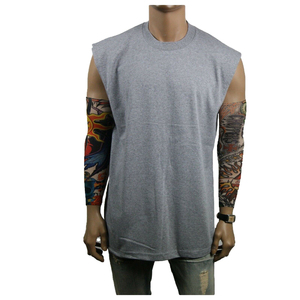 เสื้อยืดกีฬาผู้ชายแบบไม่มีแขน คุณภาพสูงสุด ออกแบบเองได้ แห้งเร็ว ระบายอากาศดี ทรงเข้ารูป สำหรับผู้ชาย - Product Image 1