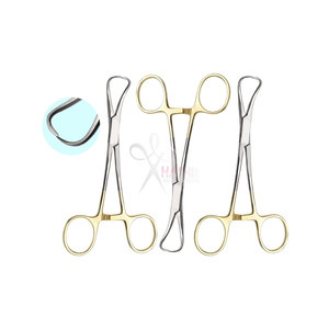 Pinza de Toalla de Acero Inoxidable, Pinzas Backhaus Chapadas en Oro de 5 Pulgadas, Mecanismo de Bloqueo Seguro Quirúrgico, Certificación CE para - Product Image 3