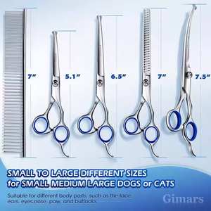 ANAAIF Ensemble de ciseaux de toilettage professionnels en acier inoxydable pour chiens Instrument vétérinaire pour le nettoyage des animaux de compagnie - Product Image 4