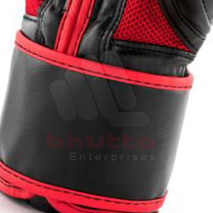 ถุงมือมวยหนังสังเคราะห์สีแดงและสีดำสำหรับการฝึกซ้อมการต่อสู้เพื่อการแข่งขันและการแข่งขันด้วยการออกแบบที่ทนทาน - Product Image 6