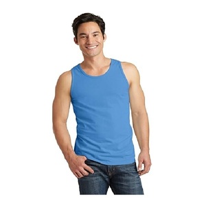 Meilleur prix débardeur d'été décontracté pour hommes 100% coton confortable maillot simple sans manches couleur unie pour la course à pied de gymnastique-conçu - Product Image 4