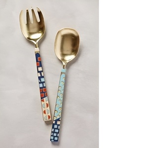 Cubiertos de bajo precio y la mejor calidad para la decoración del hogar Juego de cuchara y tenedor de latón disponible directamente de artesanos - Product Image 4