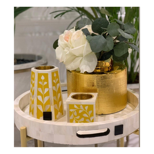 Artesanías de alta calidad con incrustaciones de nácar, caja de bandeja redonda, quemador de incienso, juego de Bakhoor, el más nuevo artículo caliente de Ramadán mabkha - Product Image 6