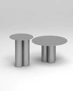 Mesa de Centro Moderna de Estilo Simple con Diseño de Roca y Metal, Portátil, con Almacenamiento, Diseño Duradero para Sala de Estar, Muebles para el Hogar - Product Image 3