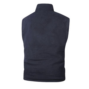 <b>Men</b> <b>Vest</b> Jacket Utility Multi Pocket Cotton Polyester Canvas <b>Vest</b> with inner <b>fleece</b> Breathable High Quantity OEM Sleeveless - Product Image 4