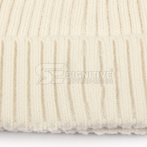 Bonnets d'hiver chauds en tricot doux et extensible pour hommes et femmes, bonnets décontractés d'extérieur, bonnets épais en laine tricotée - Product Image 6