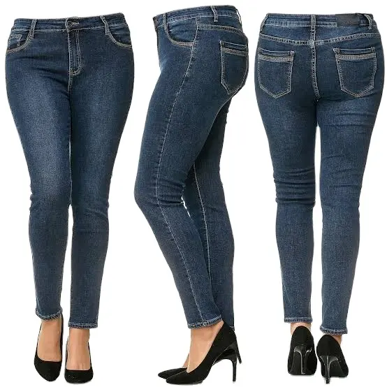 Pantalones vaqueros rectos para mujer, Jeans lavados con cremallera, diseño personalizado de tu logotipo, precio bajo, cantidad mínima