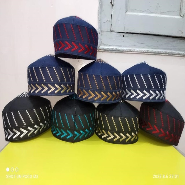 Casquette Islamique Turque Berra - Kufi Tricoté, 4 Couleurs (blanc, Noir, Vert Sauge, Vert Foncé) - Taille Unique Homme