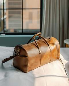 New Style Vintage Crafts Luxury Genuine Leather Handmade Duffle <b>Bag</b> for <b>Men</b> Travel Outdoor Use At Wholesale Price - Product Image 1