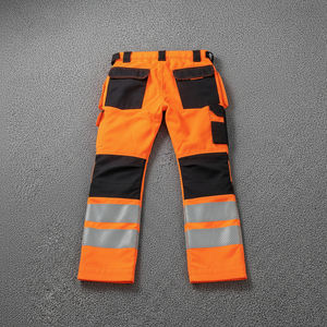 High Quality Polyester Safety Pant Men's Hi Vis Reflective Class 1 LED Flash <b>Waterproof</b> <b>Work</b> <b>Trousers</b> 2 Tone Multi-Pocket Custom - Product Image 5