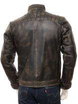 Veste en cuir véritable pur marine sur mesure pour hommes coupe-vent respirant réversible broderie veste à la mode pour hommes - Product Image 2