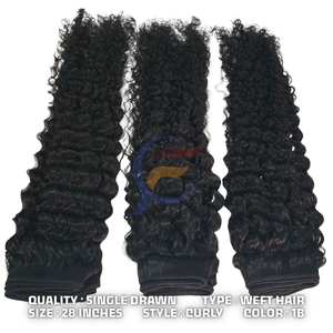 Extensions de cheveux indonésiennes de luxe, cheveux humains pour perruque, vente en gros, cheveux vierges Remy, cuticules alignées, double trame machine - Product Image 6