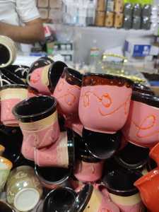 SYL ถ้วยกาแฟเซรามิคลายนูนทำมือสไตล์ฝรั่งเศส, จานขนมปังขนมหวานถ้วยแบบเกาหลี - Product Image 3