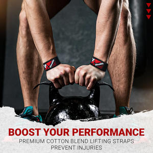 Sangles de poignet de musculation de haute qualité, respirantes, antidérapantes, unisexes, en néoprène résistant, avec logo personnalisé - Product Image 3