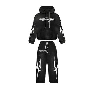 Al por mayor Chándales con capucha transpirables de invierno para hombre, de alta calidad, personalizados, oversize, con cremallera completa, 100% algodón polar, estilo urbano - Product Image 1