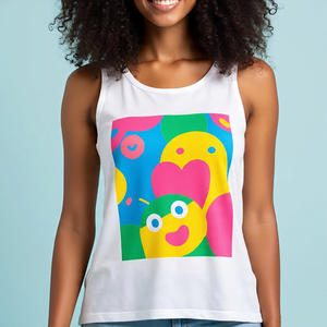 Débardeurs sans manches de yoga pour femmes Singlet Gym Fitness Wear Exercise Graphic Print Tank Top Ladies Race-Back Vest Tops - Product Image 4