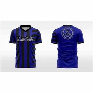 Maillot de football personnalisé pour adulte – Qualité supérieure, 100 % polyester, léger, confortable, respirant, séchage rapide, extensible, coupe courte, OEM - Product Image 1