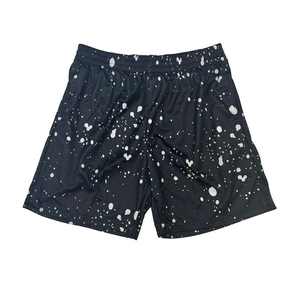 กางเกงขาสั้นเล่นบาสเก็ตบอลผ้าโพลีเอสเตอร์100% ออกแบบได้ตามต้องการโลโก้อเมริกันสตรีทแฟชั่น XS แบบถักลายไฮสตรีท - Product Image 2