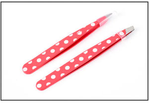 Pince à sourcils en acier inoxydable de qualité professionnelle pointe inclinée outil de maquilleur réutilisable écologique de haute qualité Logo personnalisé - Product Image 3