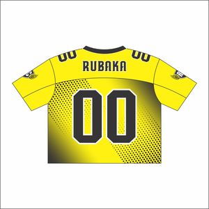 Maillot de football rétro américain Streetwear personnalisé sport en gros maillot de rugby court Boxy en maille sublimation de haute qualité - Product Image 2