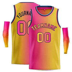Uniforme à séchage rapide propres conceptions maillot de basket-ball maillot de basket-ball Sublimation tissu respirant 100% tissu Polyester - Product Image 1