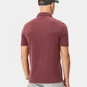 Polo uni solide en coton polyester à séchage rapide respirant Sport Golf travail d'entreprise Polo pour hommes uniformes - Product Image 2