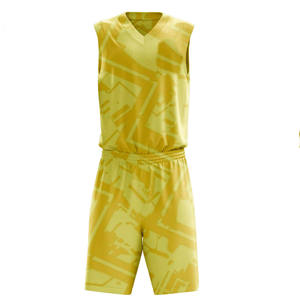 Conjunto de camiseta y pantalones cortos de baloncesto de secado rápido, transpirable y ligero para entrenamiento, competición y ejercicio en equipo. - Product Image 4