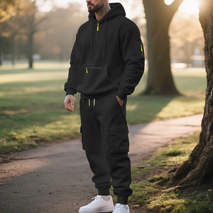 Conjunto Deportivo Informal con Capucha de Algodón Unisex de Primera Calidad, Sudadera Deportiva de Alta Calidad para Otoño e Invierno, Cómoda y a la Moda, Venta al por Mayor - Product Image 5