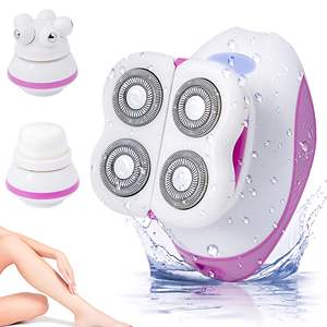 Afeitadora Eléctrica para Mujer, Impermeable IPX7, Recortadora de Bikini, Masajeador de Cuero Cabelludo Sin Dolor, Cepillo de Limpieza Facial para Depilación - Product Image 2