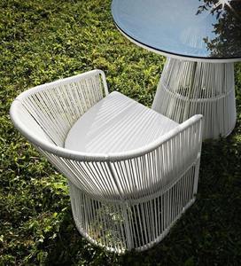 Conjunto de Muebles de Jardín Modernos de Ratán Resistente a los Rayos UV, Ecológicos, con Cojines Impermeables, para Hotel, Parque, Sala de Estar, Aplicaciones en Villas - Product Image 2